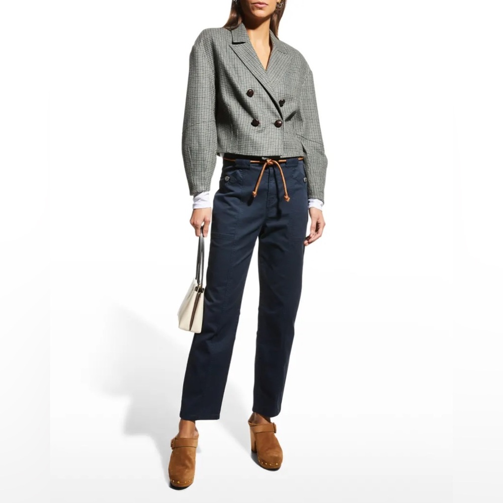 Veronica Beard Gray Double-Breasted Blazer